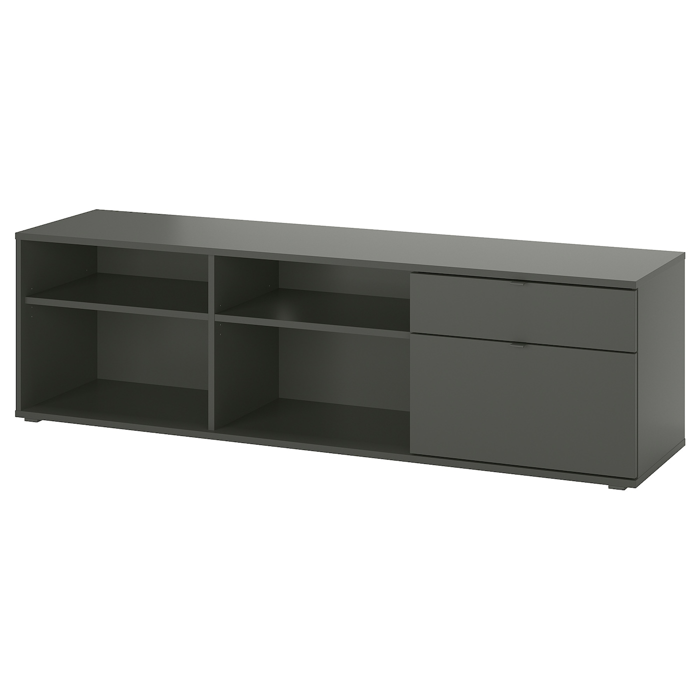 IKEA VIHALS szafka pod TV, ciemnoszary, 176x37x50 cm