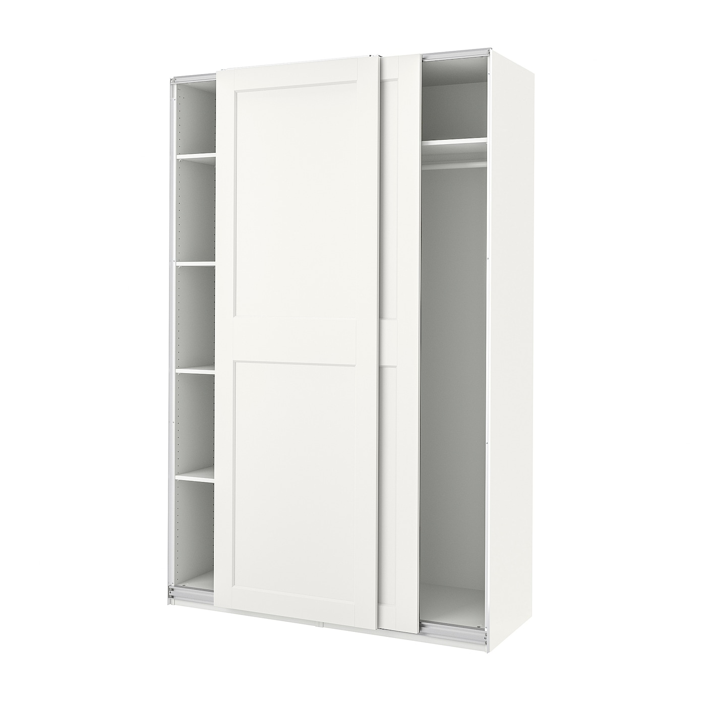 IKEA PAX / GRIMO szafa, biały/biały, 150x66x236 cm