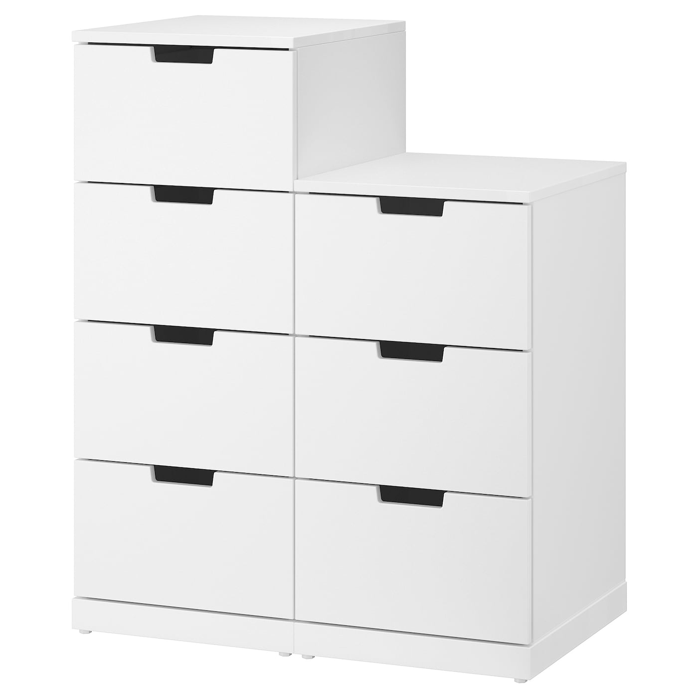 IKEA NORDLI komoda, 7 szuflad, biały, 80x99 cm