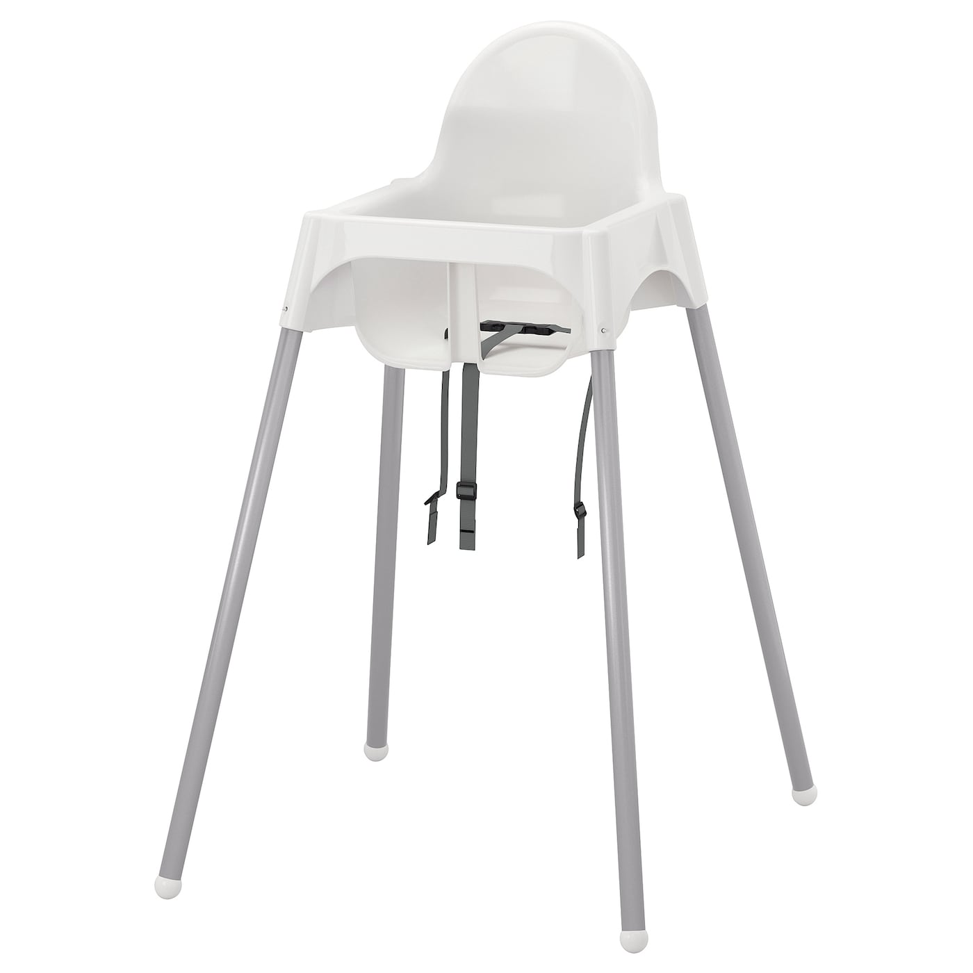 IKEA ANTILOP krzesełko do karmienia, biały/srebrny, Szerokość: 56 cm