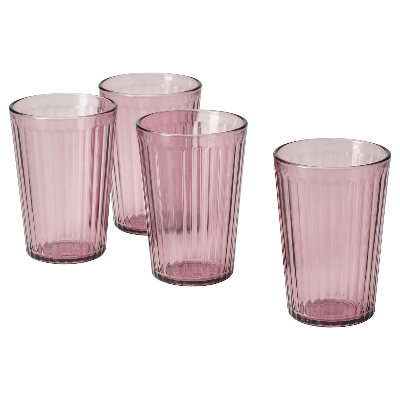 IKEA BROKROCKA szklanka, szaroróżowy, 31 cl