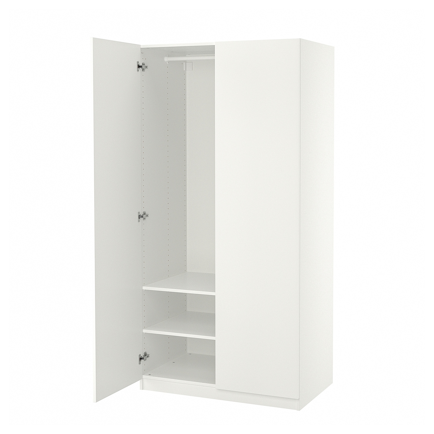 IKEA PAX / FORSAND szafa, biały/biały, 100x60x201 cm