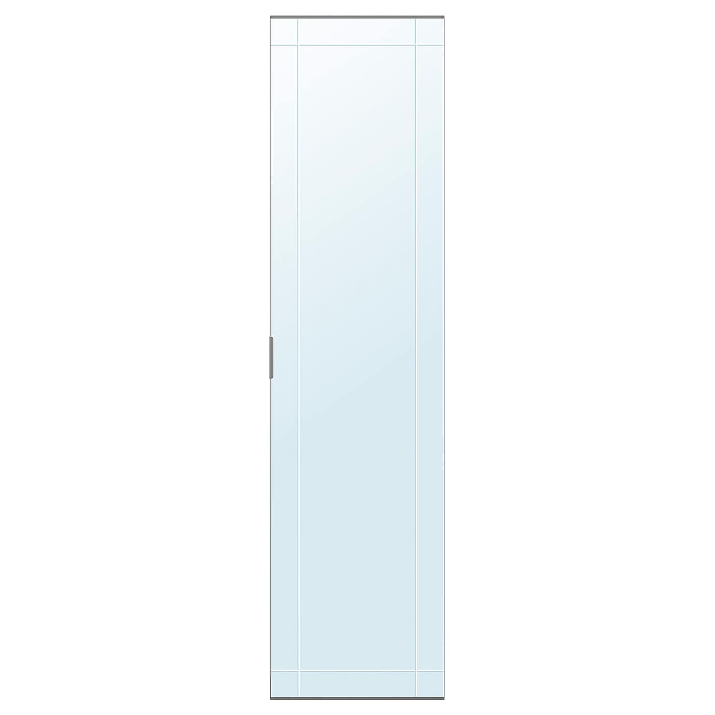 IKEA KAMMARTORP drzwi lustrzane, szary, 50x195 cm
