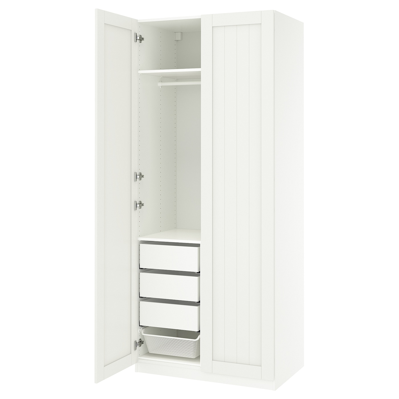 IKEA PAX / GULLABERG kombinacja szafy, biały/biały, 100x60x236 cm
