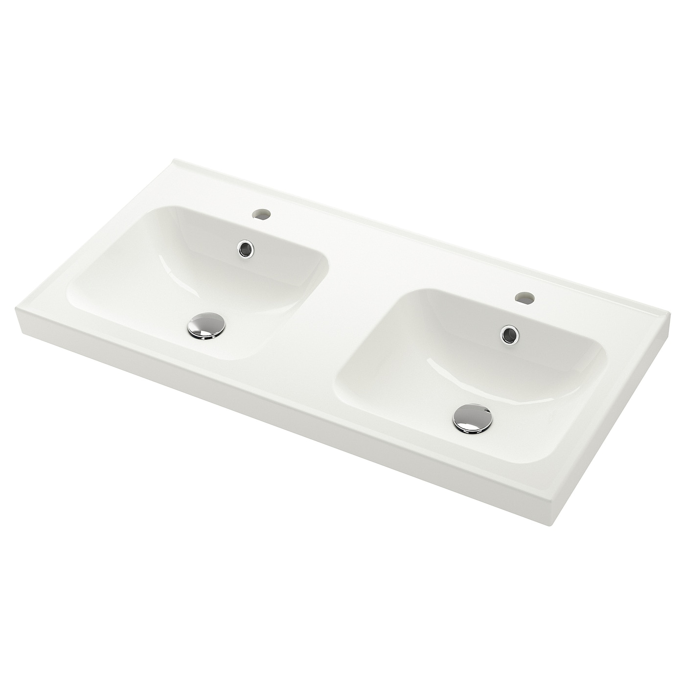 IKEA ORRSJÖN podwójna umywalka, biały, 102x49 cm