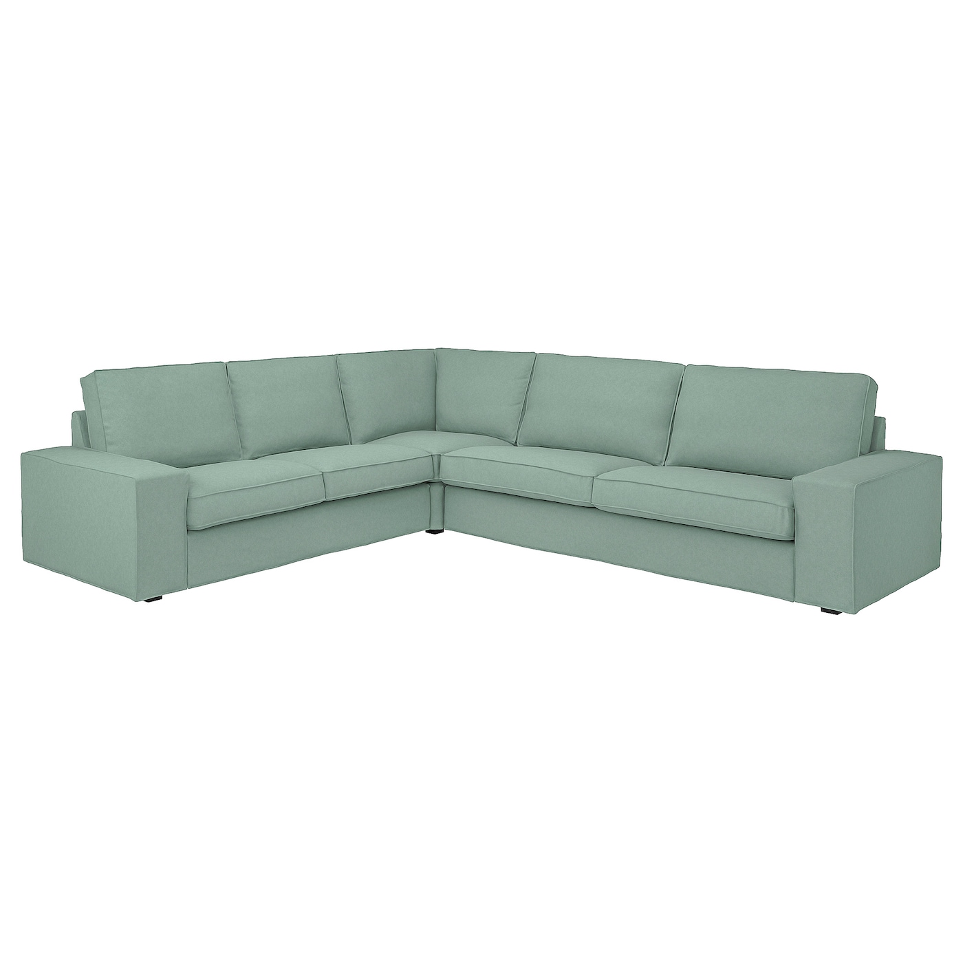 IKEA KIVIK sofa narożna 5-osobowa, Tallmyra jasnozielony, Głębokość: 95 cm