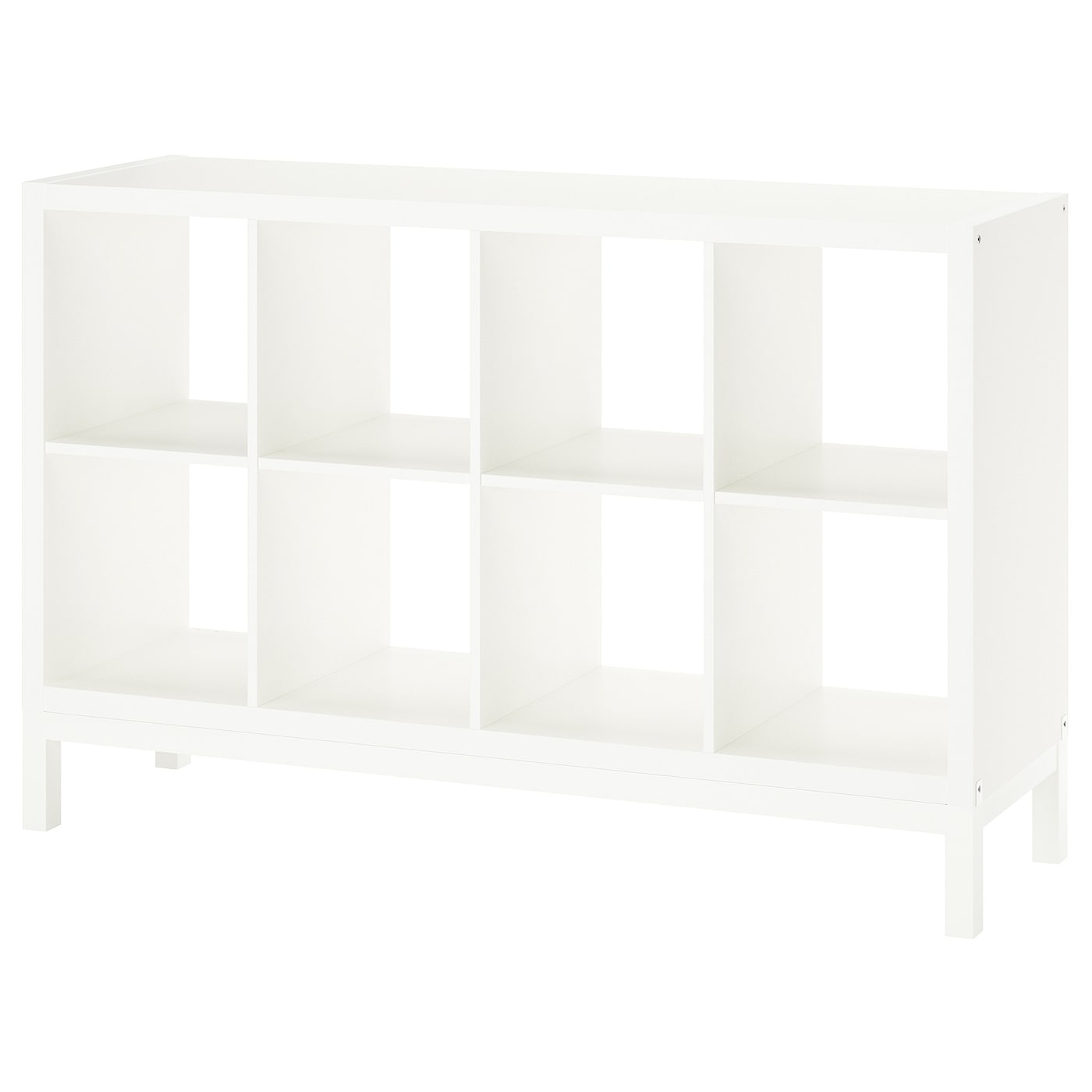 IKEA KALLAX regał z ramą nośną, biały/biały, 147x94 cm