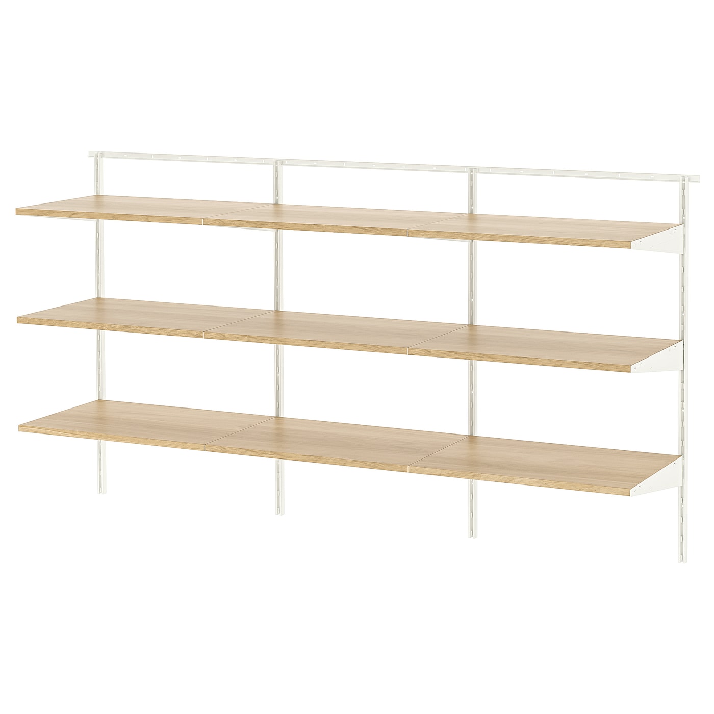IKEA BOAXEL regał, biały/dąb, 187x40x101 cm