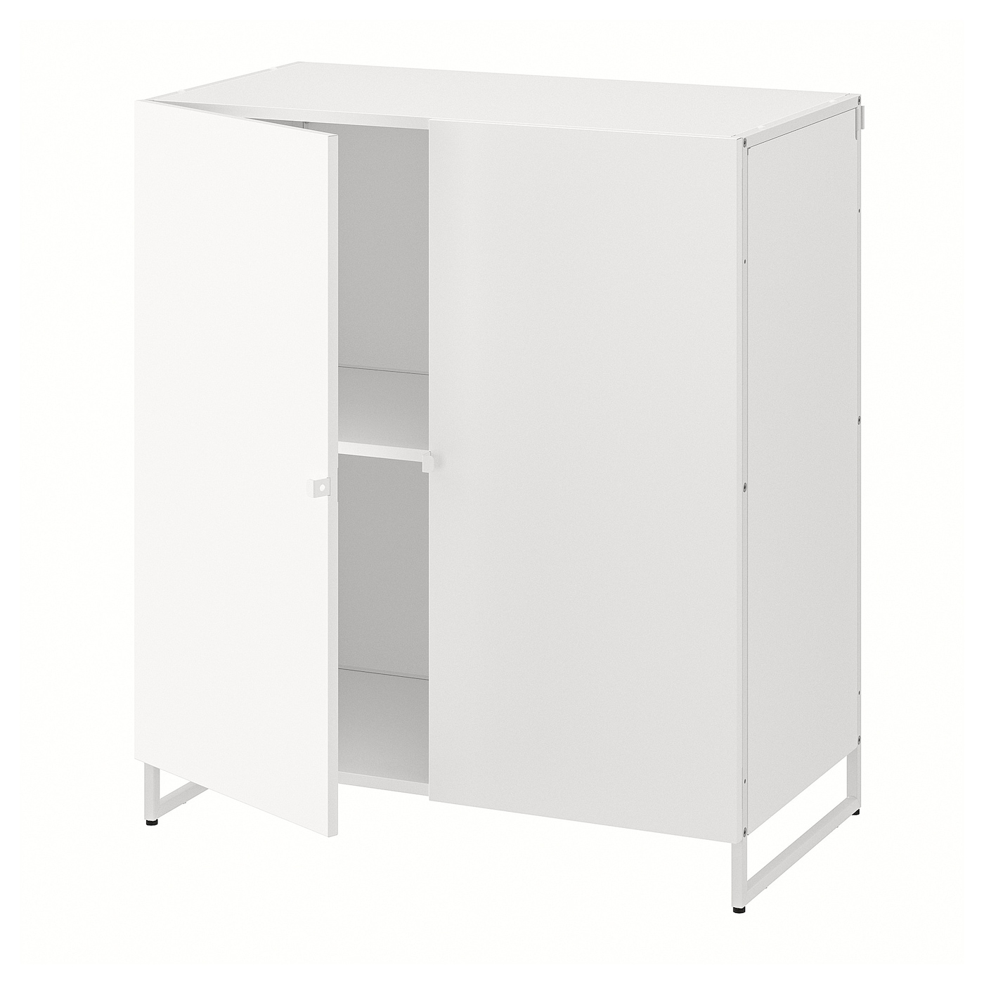 IKEA JOSTEIN regał z drzwiami, do wewnątrz/na zewnątrz/biały, 81x44x90 cm