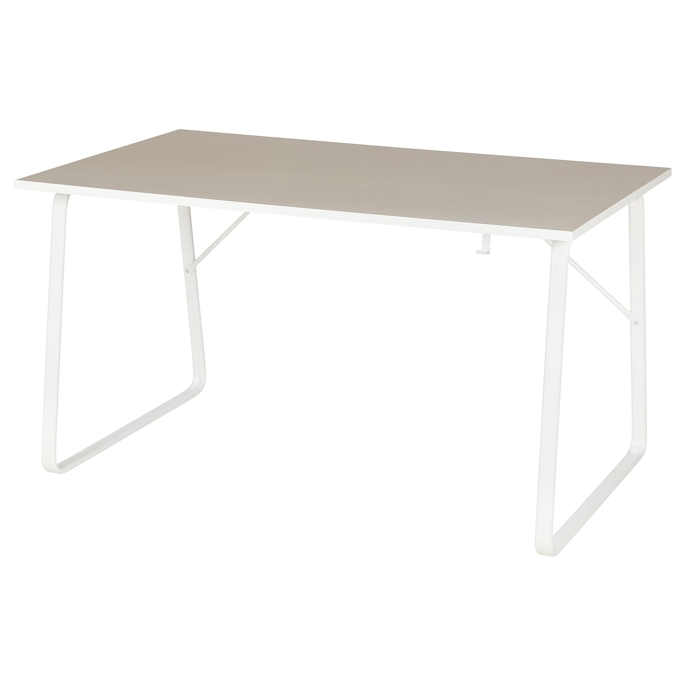 IKEA HUVUDSPELARE biurko gamingowe, beżowy, 140x80 cm