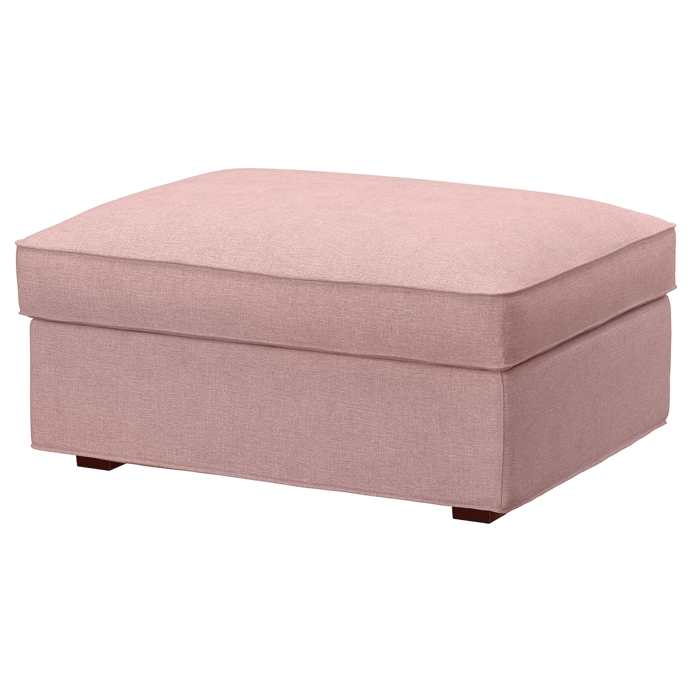 IKEA KIVIK podnóżek ze schowkiem, Gunnared jasny różowy, Szerokość: 90 cm