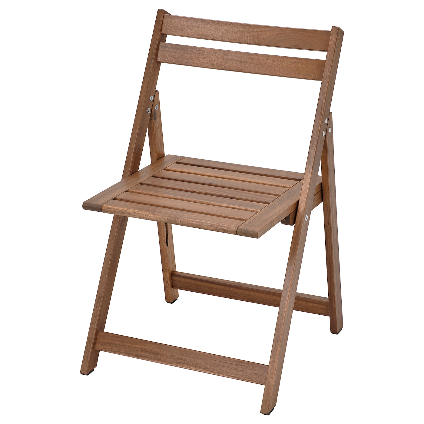 IKEA NÄMMARÖ krzesło, ogrodowe, składany/bejca jasnobrązowa, Głębokość: 50 cm