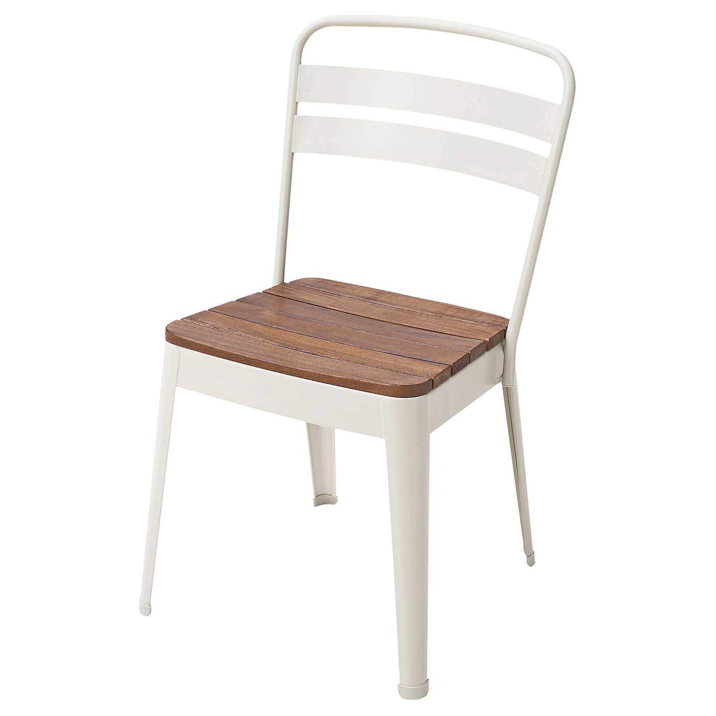IKEA NORRMANSÖ krzesło, ogrodowe, do wewnątrz/na zewnątrz beżowy/akacja, Przetestowano dla: 110 kg
