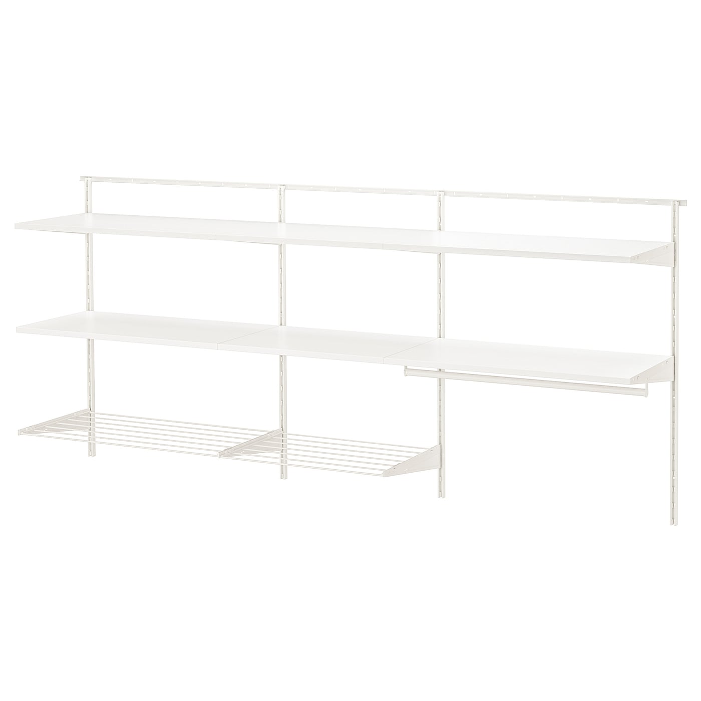 IKEA BOAXEL kombinacja do pralni, biały, 227x40x101 cm