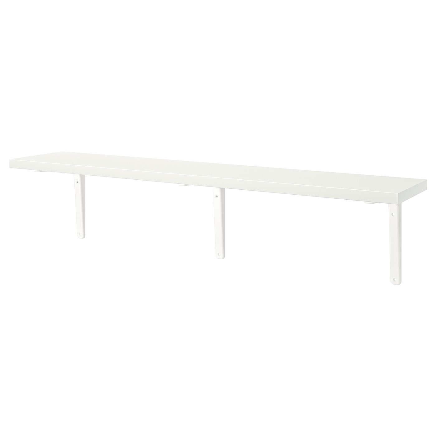 IKEA BERGSHULT / TOMTHULT półka ze wspornikiem, biały, 120x20 cm