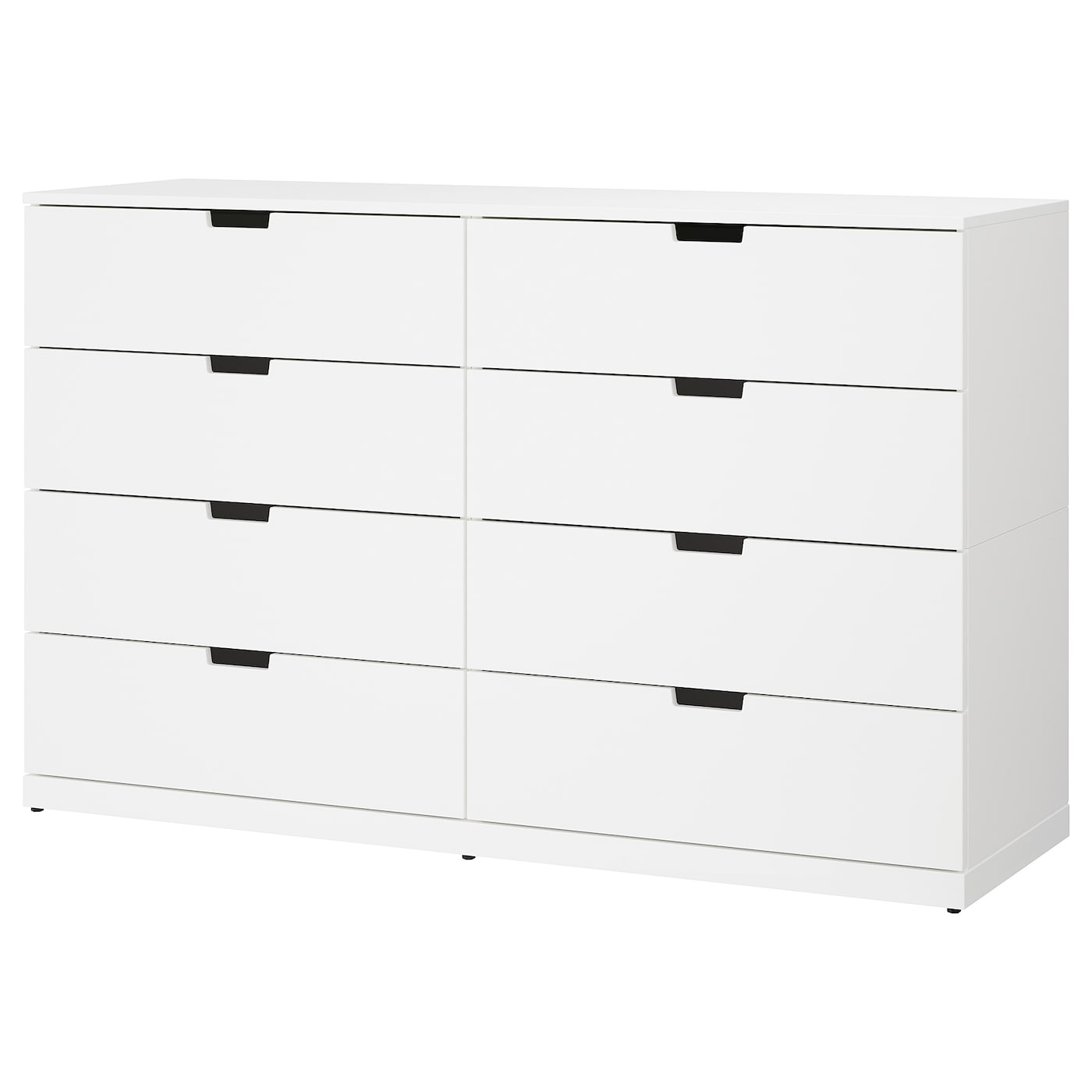 IKEA NORDLI komoda, 8 szuflad, biały, 160x99 cm