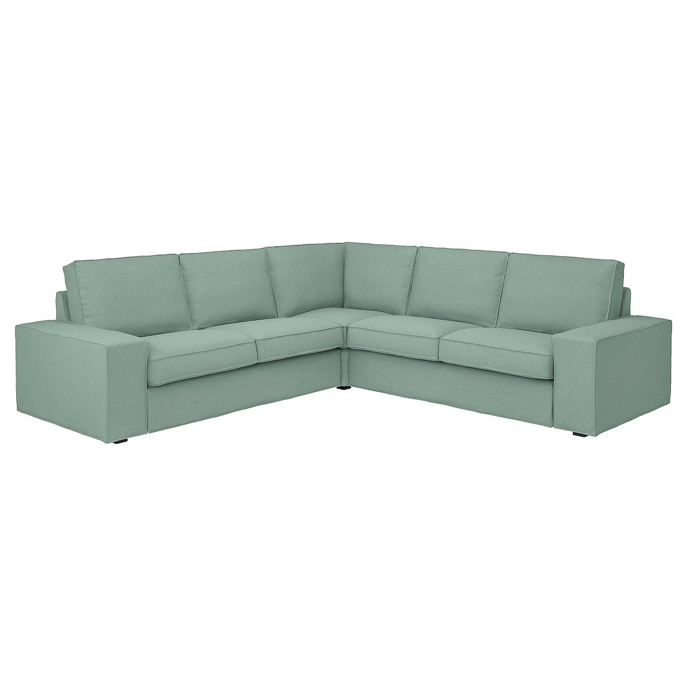 IKEA KIVIK sofa narożna 4-osobowa, Tallmyra jasnozielony, Głębokość: 95 cm