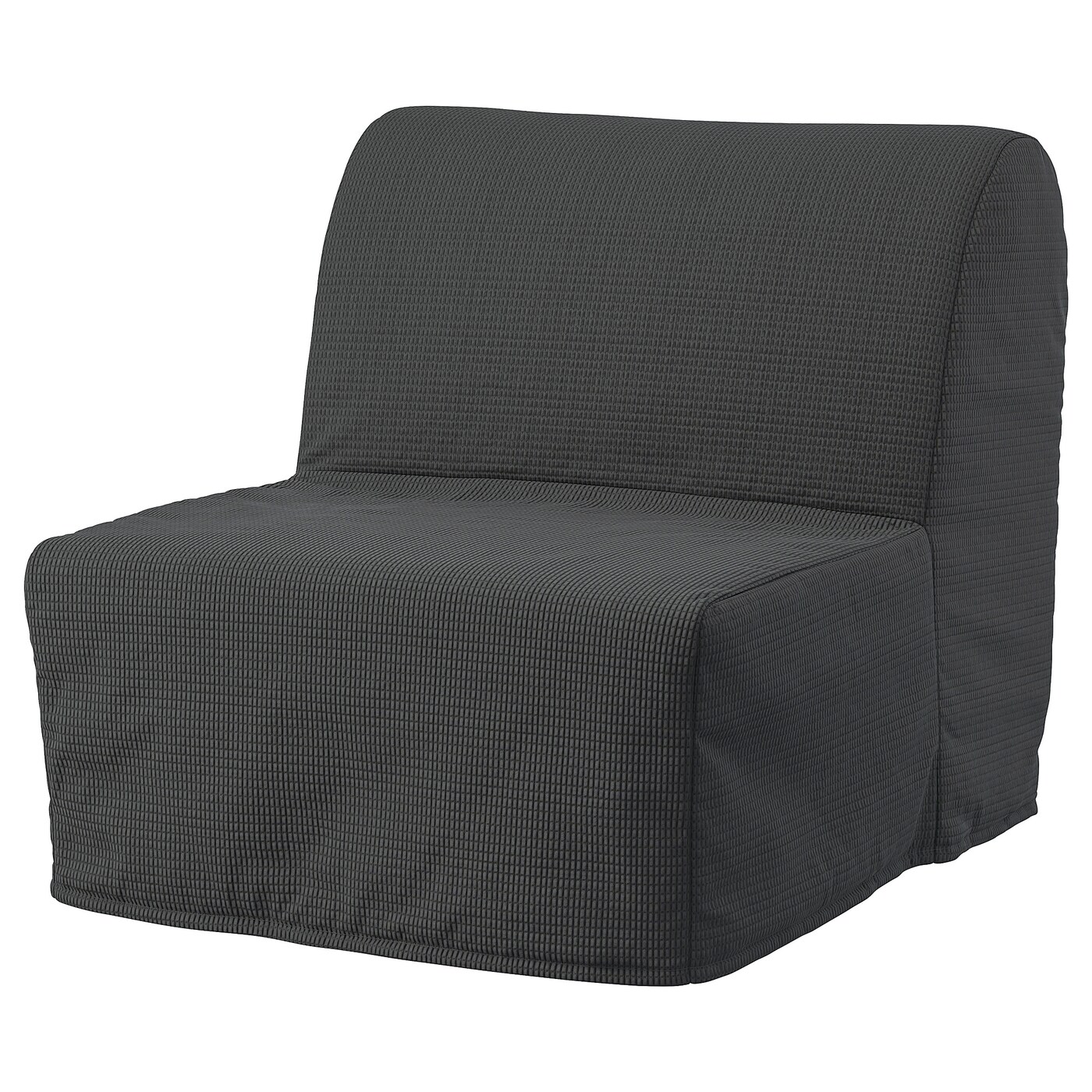 IKEA LYCKSELE HÅVET fotel rozkładany, Vansbro ciemnoszary, Szerokość: 80 cm