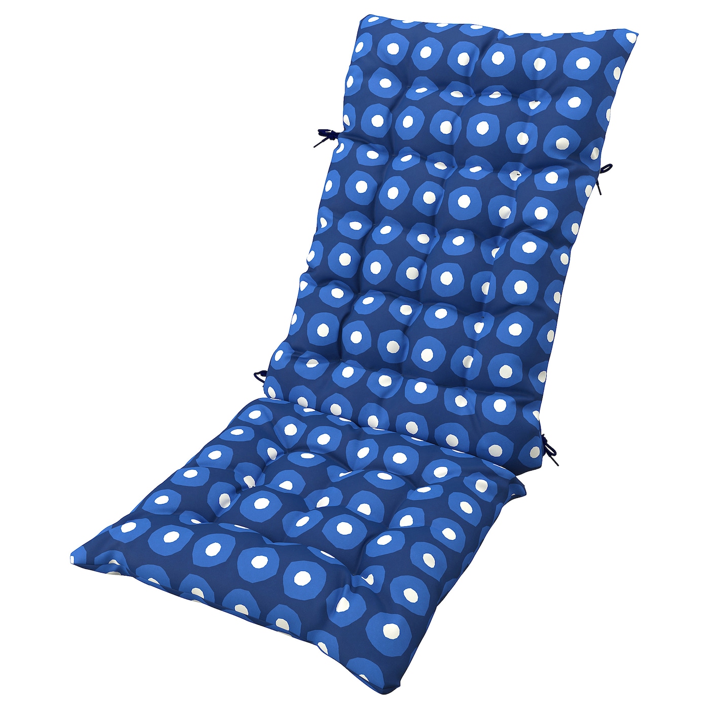 IKEA KLÖSAN poduszka na krzesło, ogrodowa, granatowy, 45x116 cm