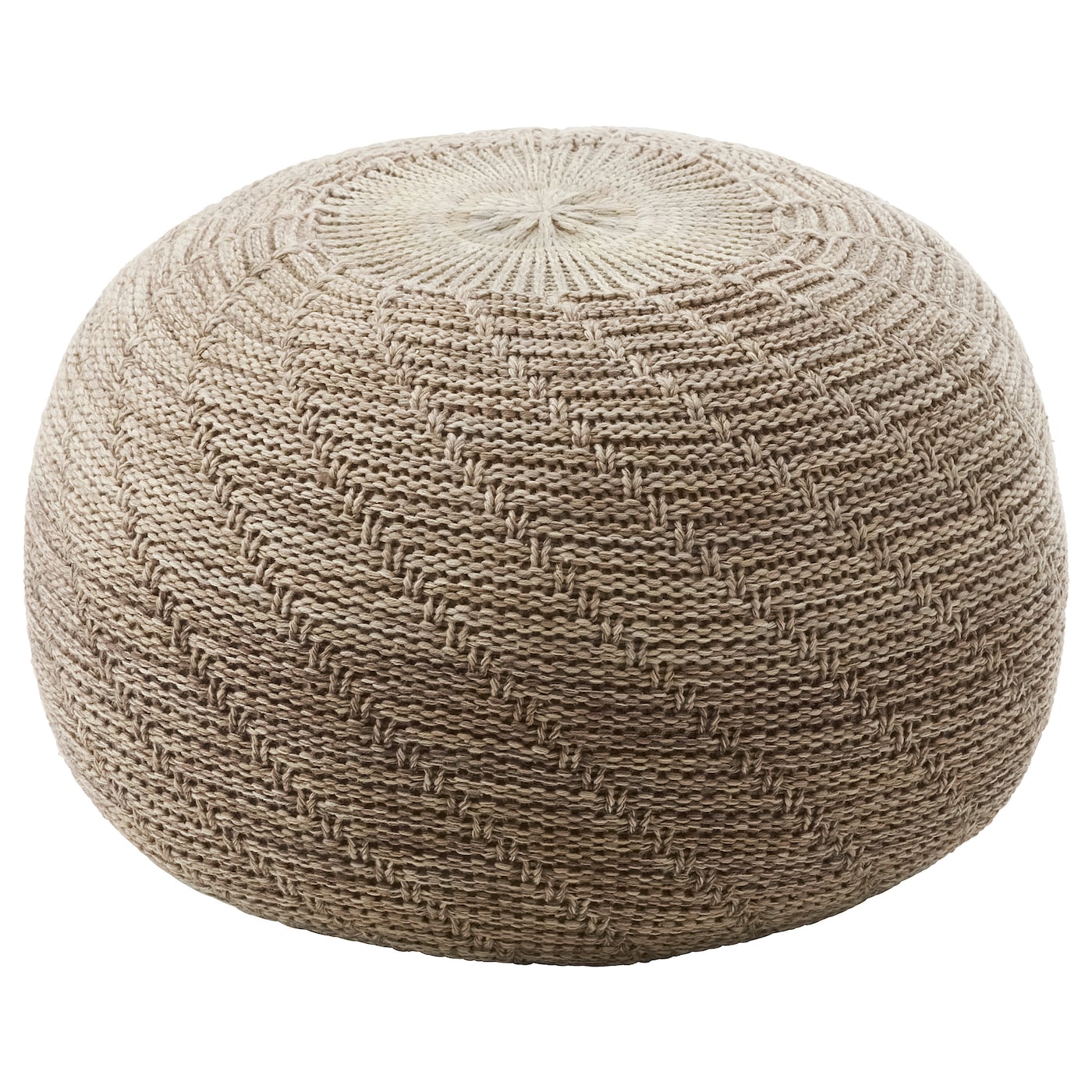 IKEA SANDARED puf, beżowy, 45 cm