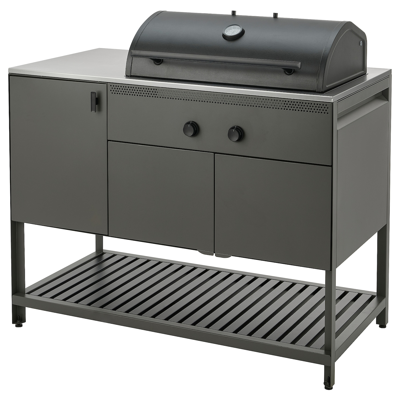 IKEA BÅTSKÄR grill węglowy, zewnętrzne/ciemnoszary, 120x60 cm