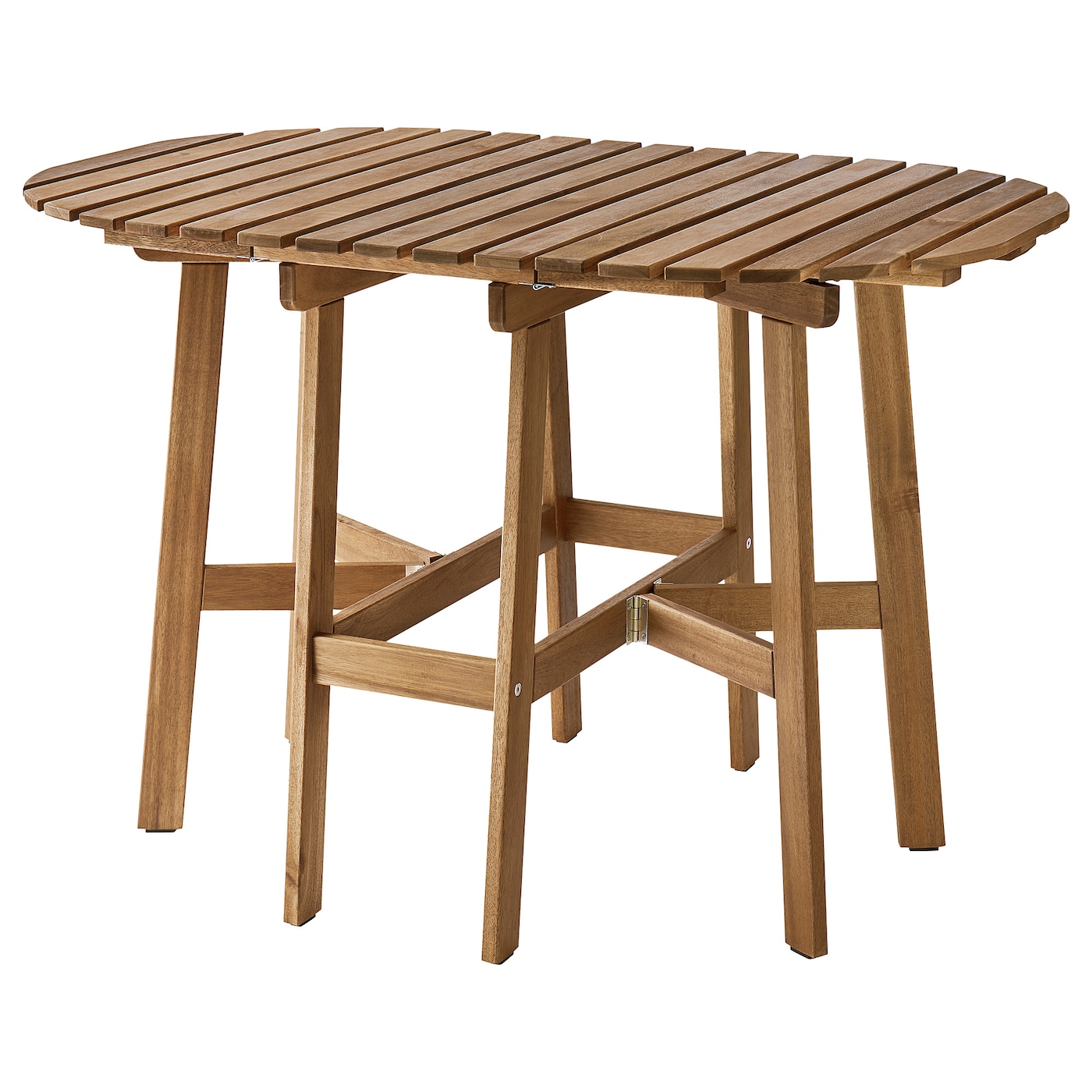 IKEA ASKHOLMEN stół z kozłem, ogrodowy, ciemnobrązowy, Minimalna długość: 37 cm