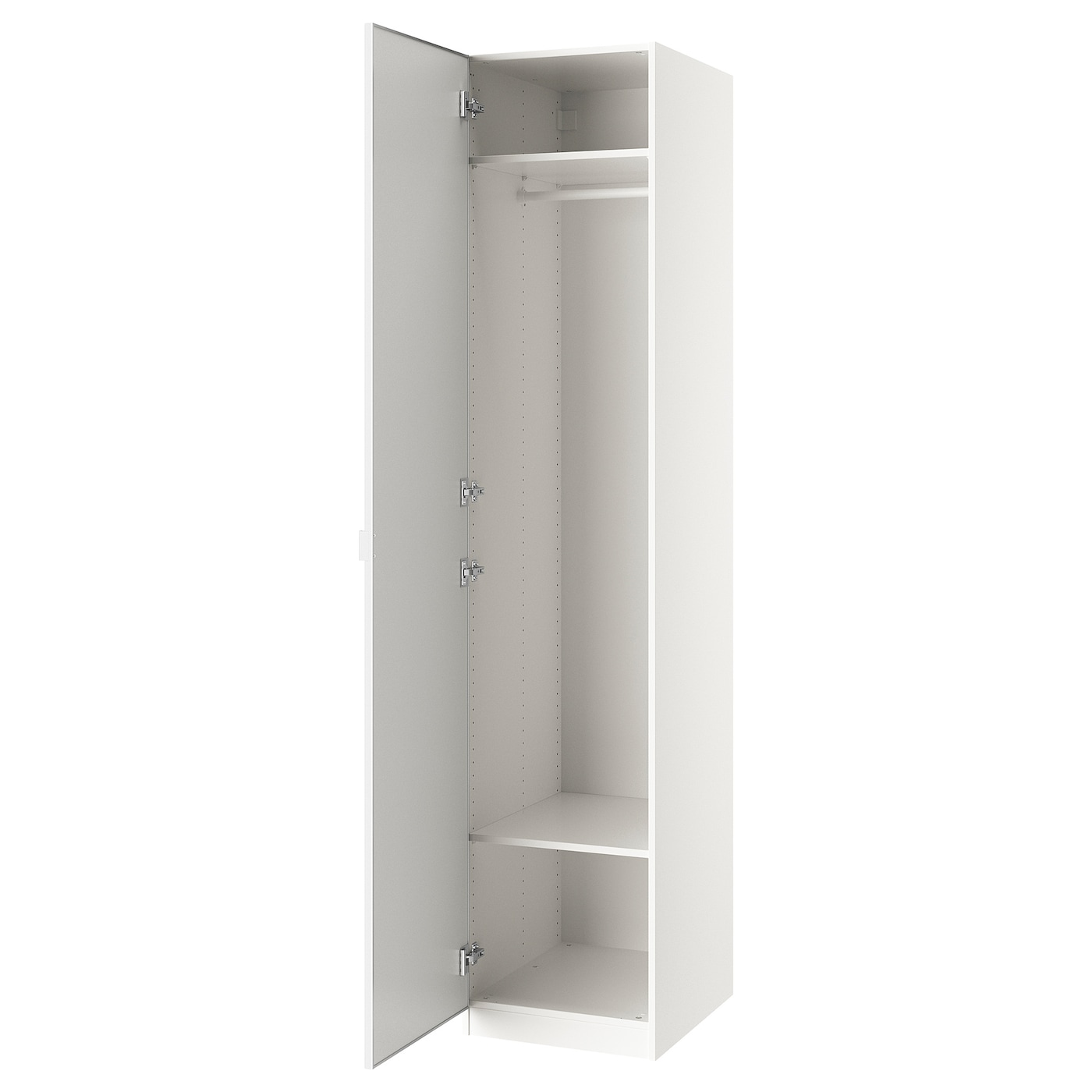 IKEA PAX / ÅHEIM kombinacja szafy, biały/lustro, 50x60x236 cm