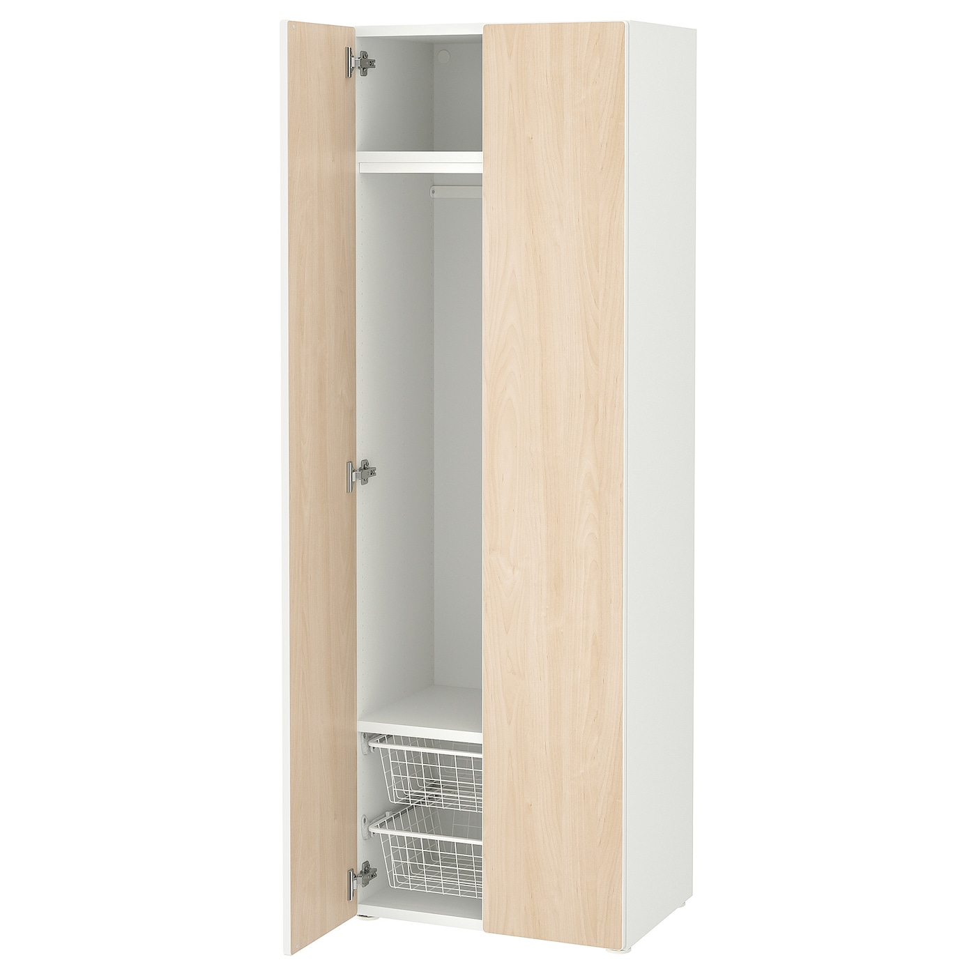 IKEA SMÅSTAD szafa, biały/imit. brzozy, 60x42x181 cm