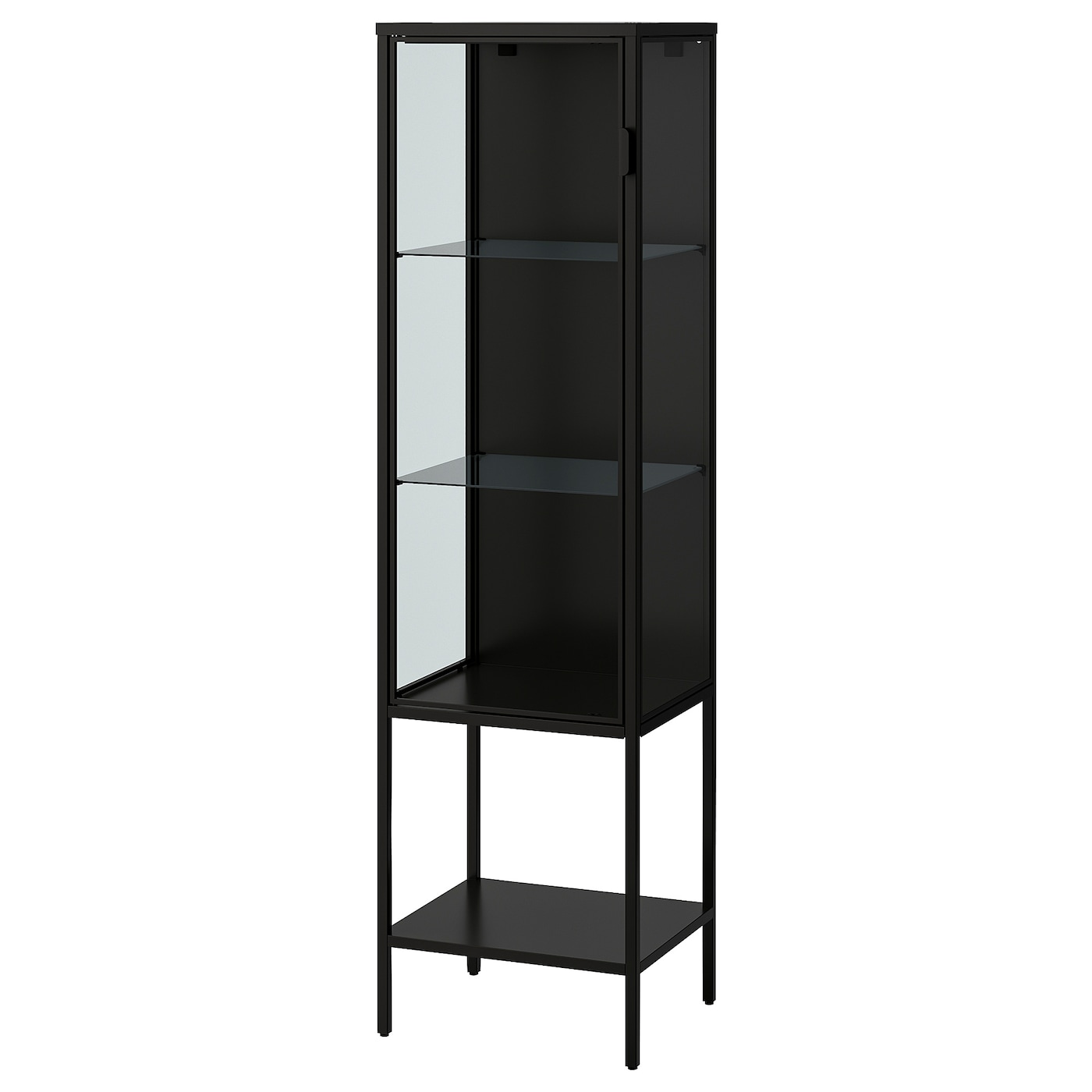 IKEA RUDSTA witryna, antracyt, 42x37x155 cm