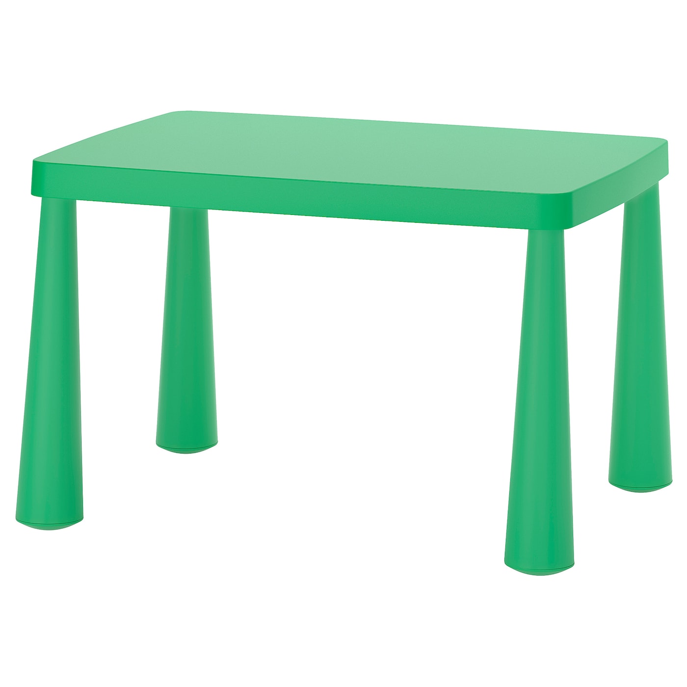 IKEA MAMMUT stolik dziecięcy, do wewnątrz/na zewnątrz/jaskrawozielony, 77x55 cm