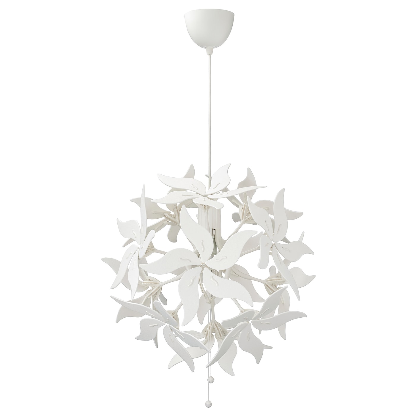 IKEA RAMSELE lampa wisząca, kwiat/biały, 43 cm