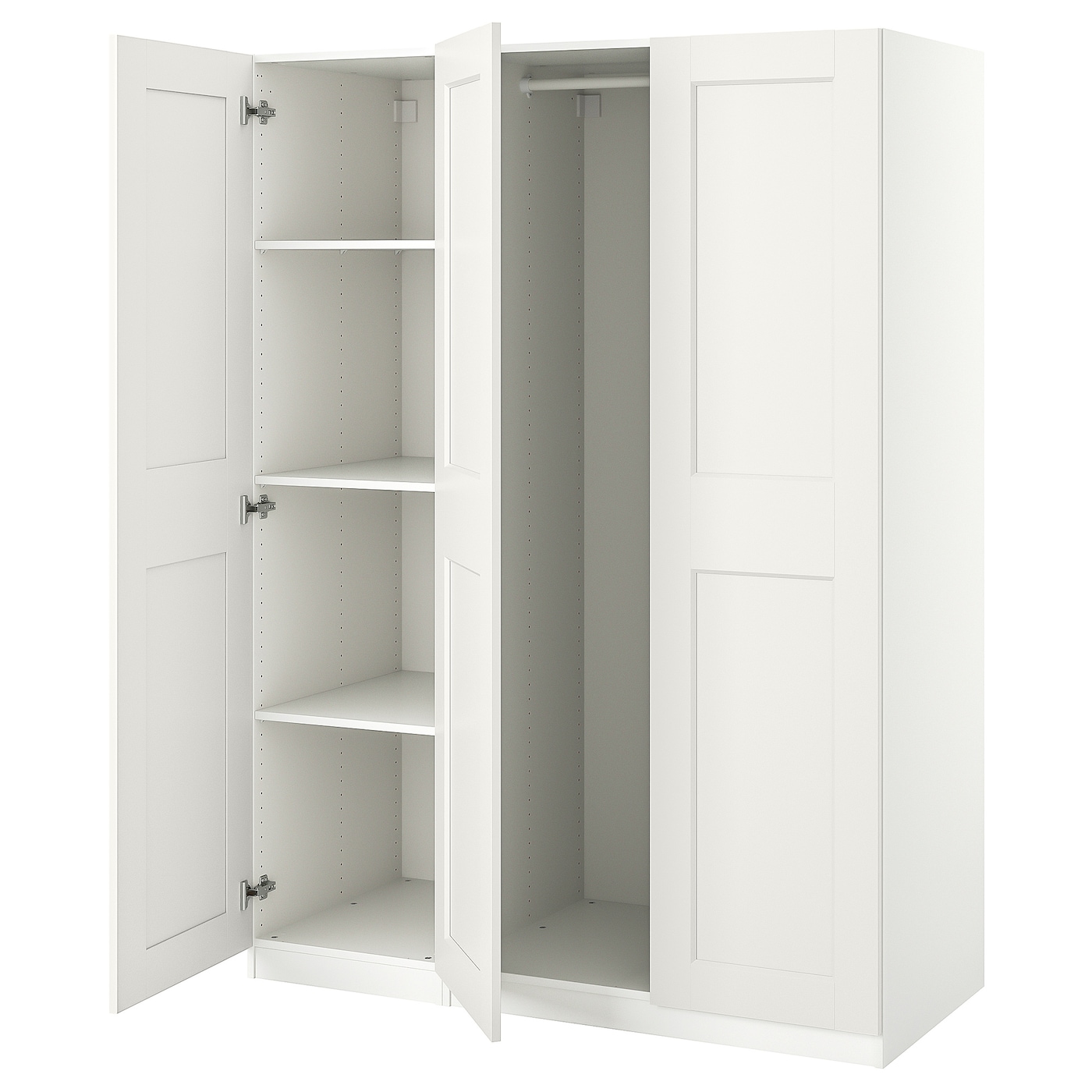 IKEA PAX / GRIMO kombinacja szafy, biały/biały, 150x60x201 cm