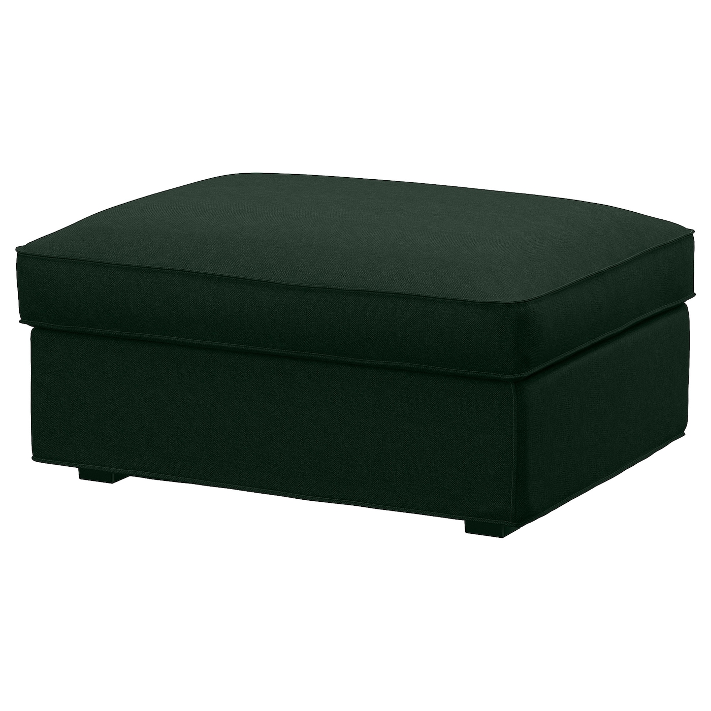 IKEA KIVIK podnóżek ze schowkiem, Tallmyra ciemnozielony, Szerokość: 90 cm