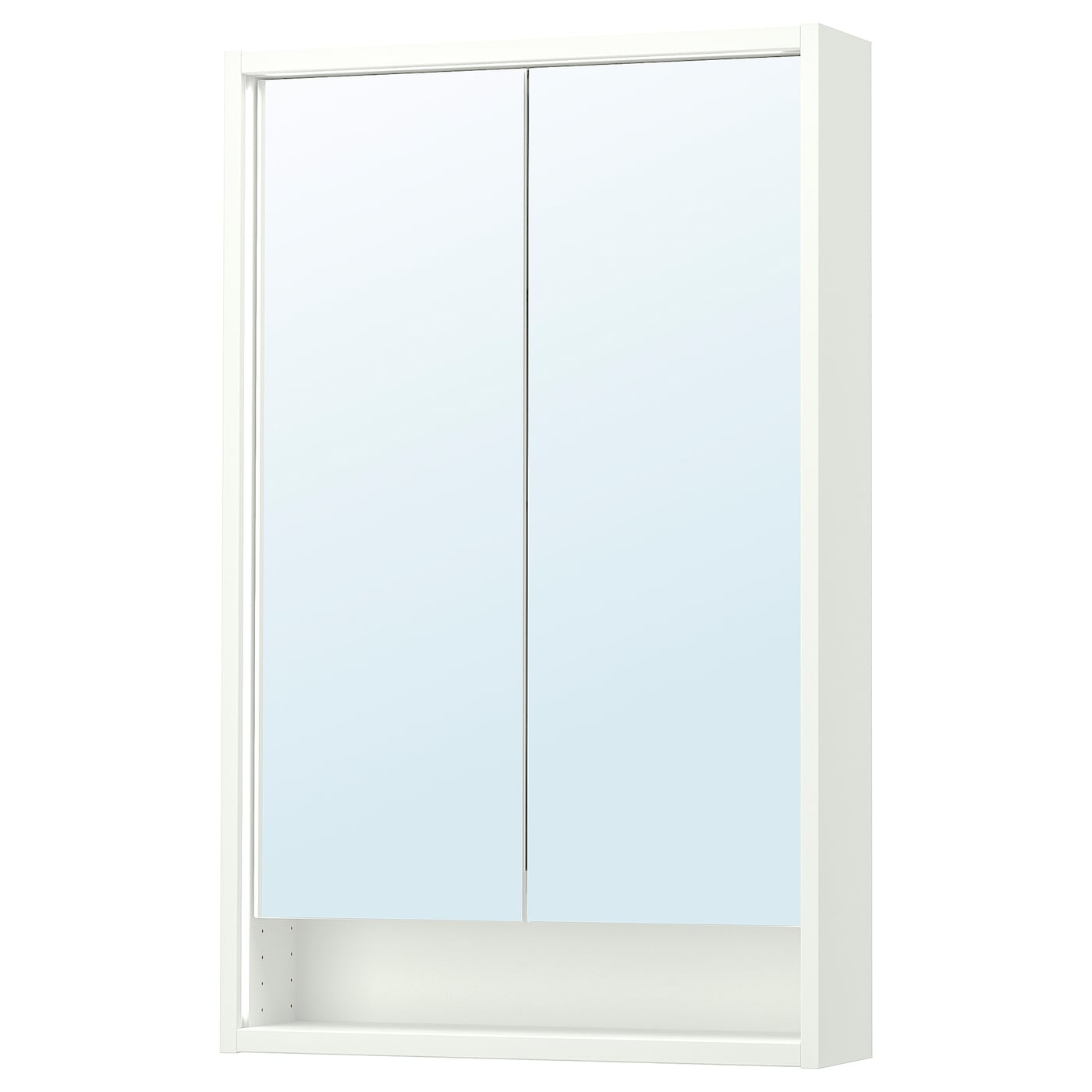 IKEA FAXÄLVEN szafka z lustrem z wbud oświetl, biały, 60x15x95 cm