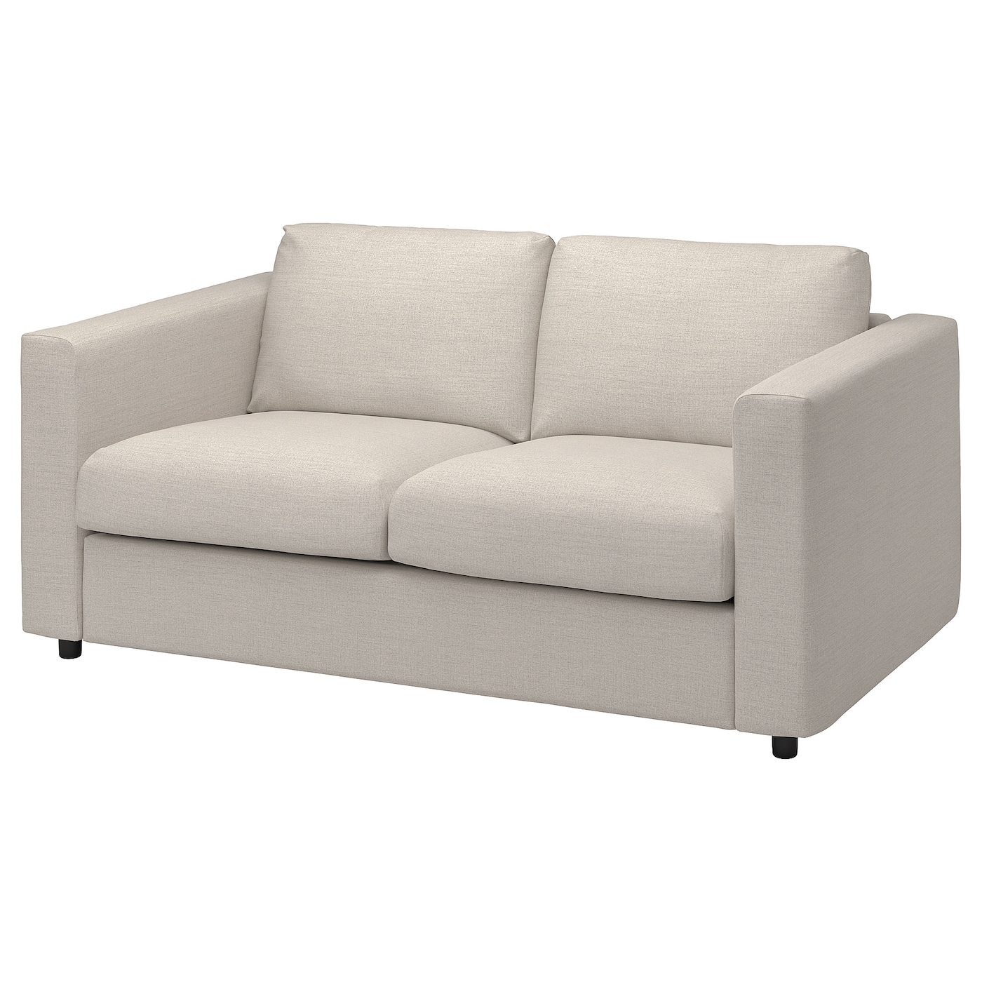 IKEA VIMLE sofa 2-osobowa, Gunnared beżowy, Wysokość z poduchami oparcia: 83 cm