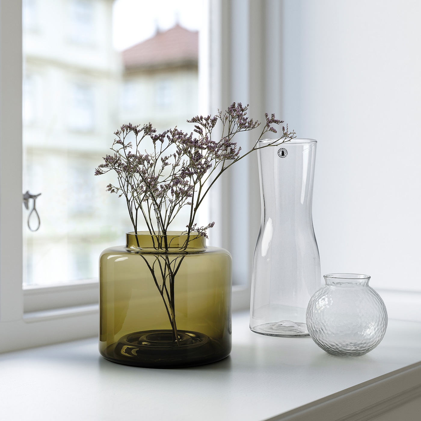 IKEA KONSTFULL Wazon, zielono-brązowy, 16 cm