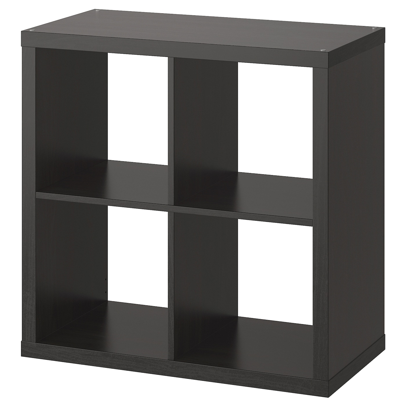 IKEA KALLAX regał, czarnobrąz, 77x77 cm