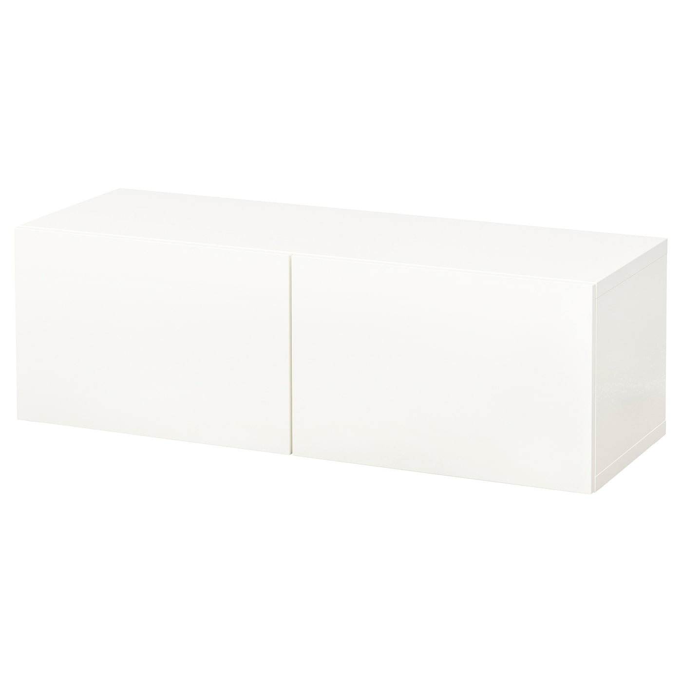 IKEA BESTÅ kombinacja szafek ściennych, biały/Lappviken biały, 120x42x38 cm
