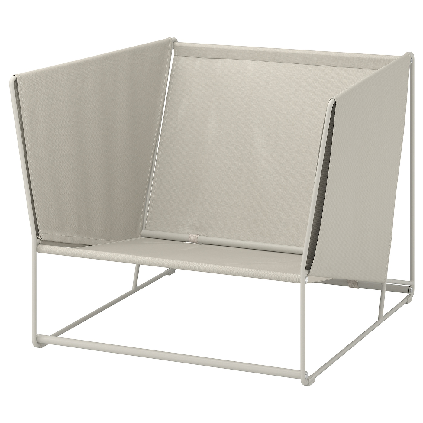 IKEA HAVSTEN fotel ogrodowy, beżowy, Głębokość: 92 cm