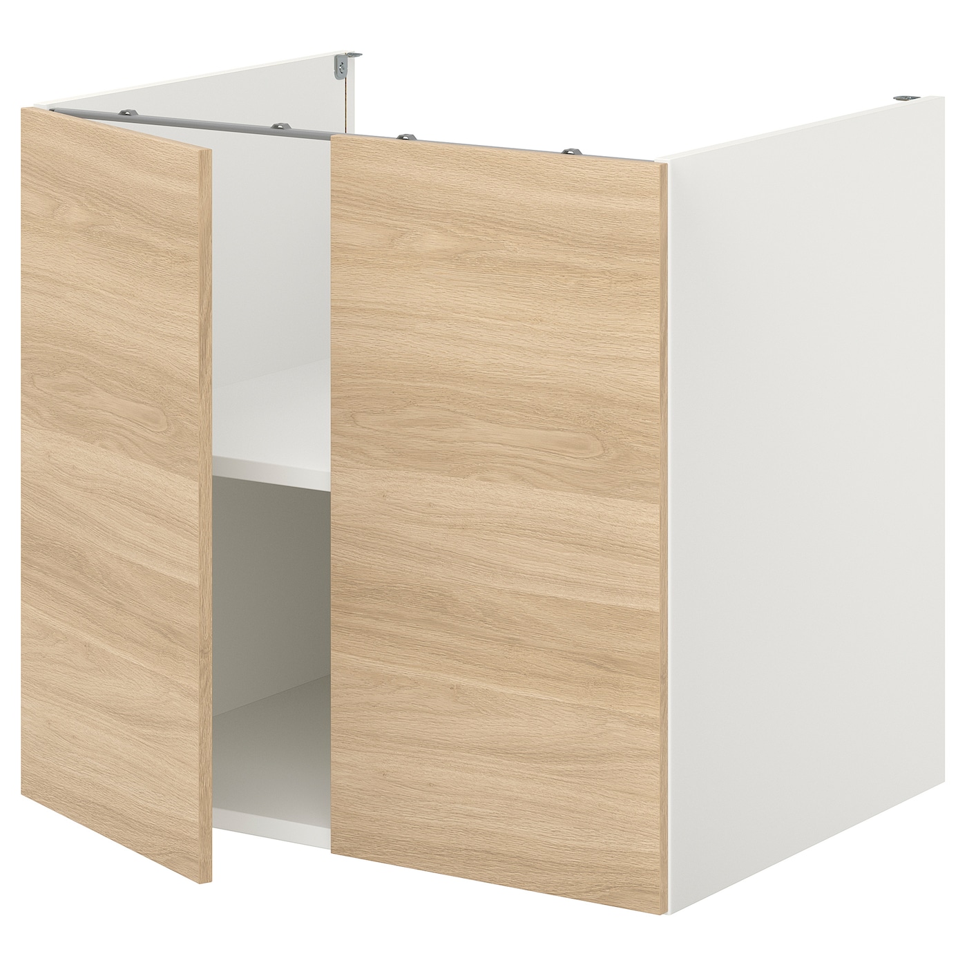 IKEA ENHET szafka stojąca z półką/drzwi, biały/imit. dębu, 80x62x75 cm