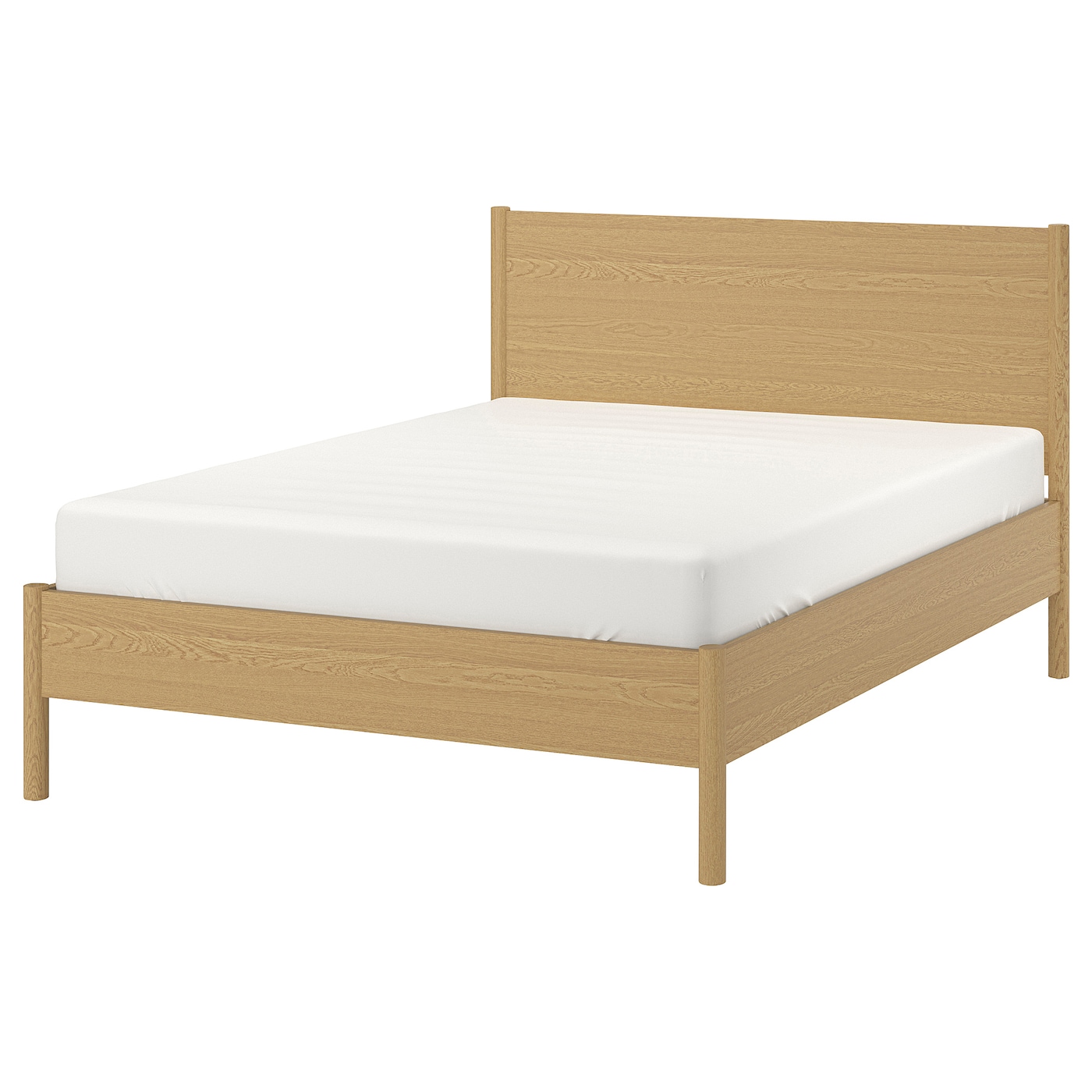 IKEA TONSTAD rama łóżka, okl dęb, 140x200 cm