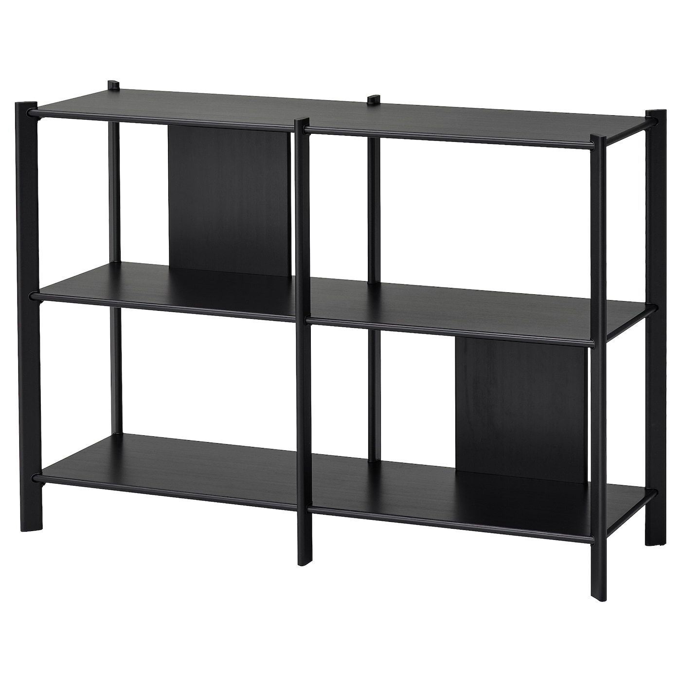 IKEA JÄTTESTA regał, czarny, 120x85 cm