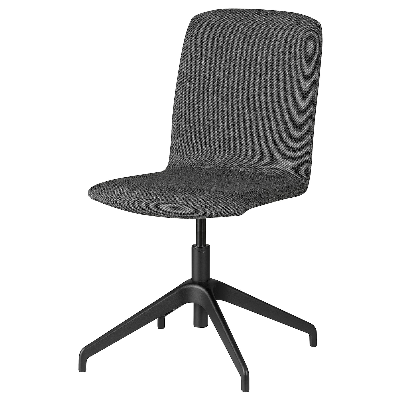 IKEA ERFJÄLLET krzesło obrotowe, Gunnared ciemnoszary/czarny, Głębokość: 59 cm