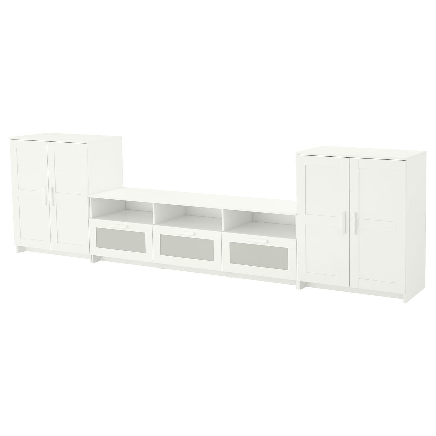 IKEA BRIMNES szafka pod TV, biały, 336x41x95 cm