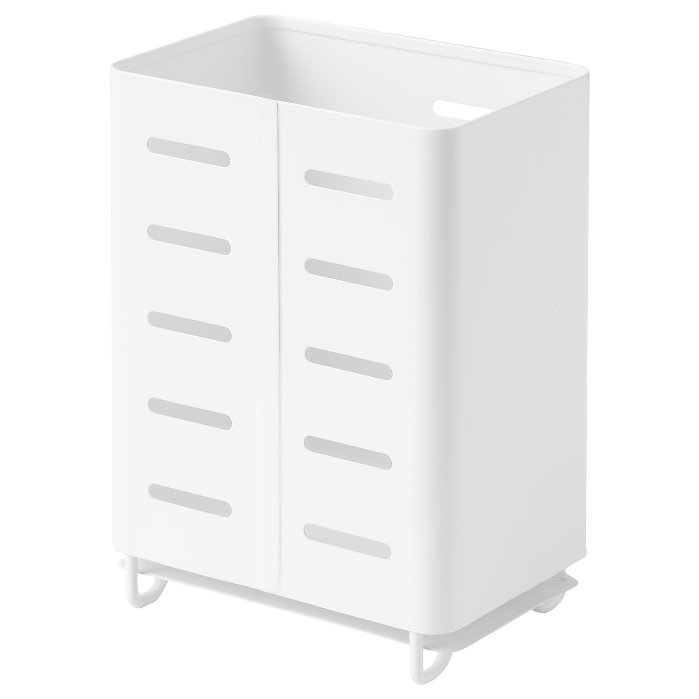 IKEA AVSTEG pojemnik na sztućce, biały, 13 cm