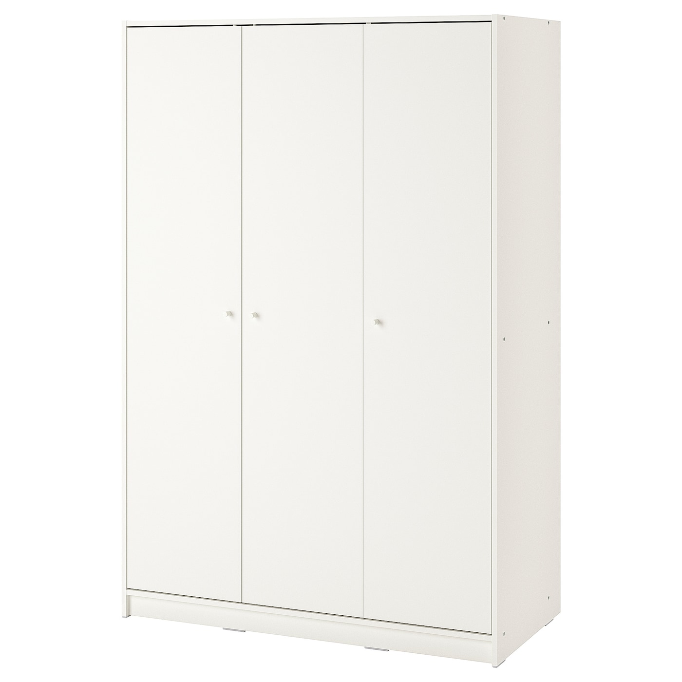 IKEA KLEPPSTAD szafa/3 drzwi, biały, 117x176 cm