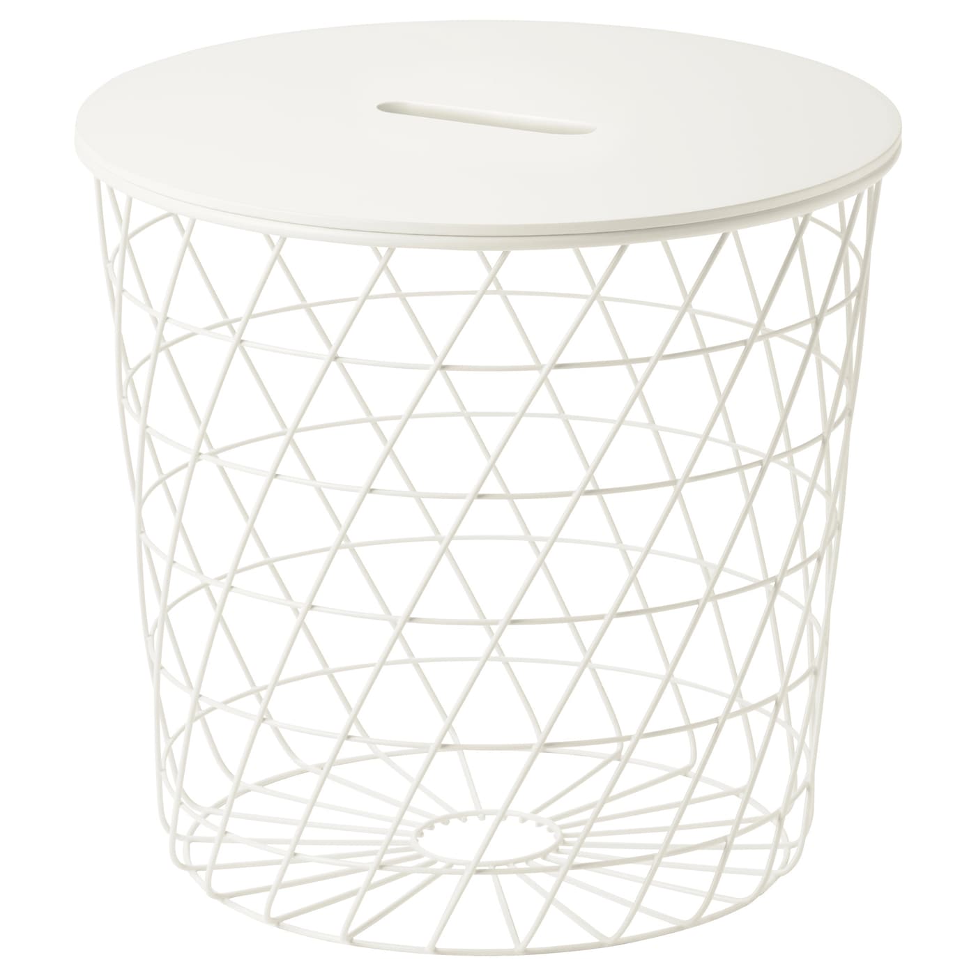 IKEA KVISTBRO stolik z miejscem do przechowywania, biały, 44 cm