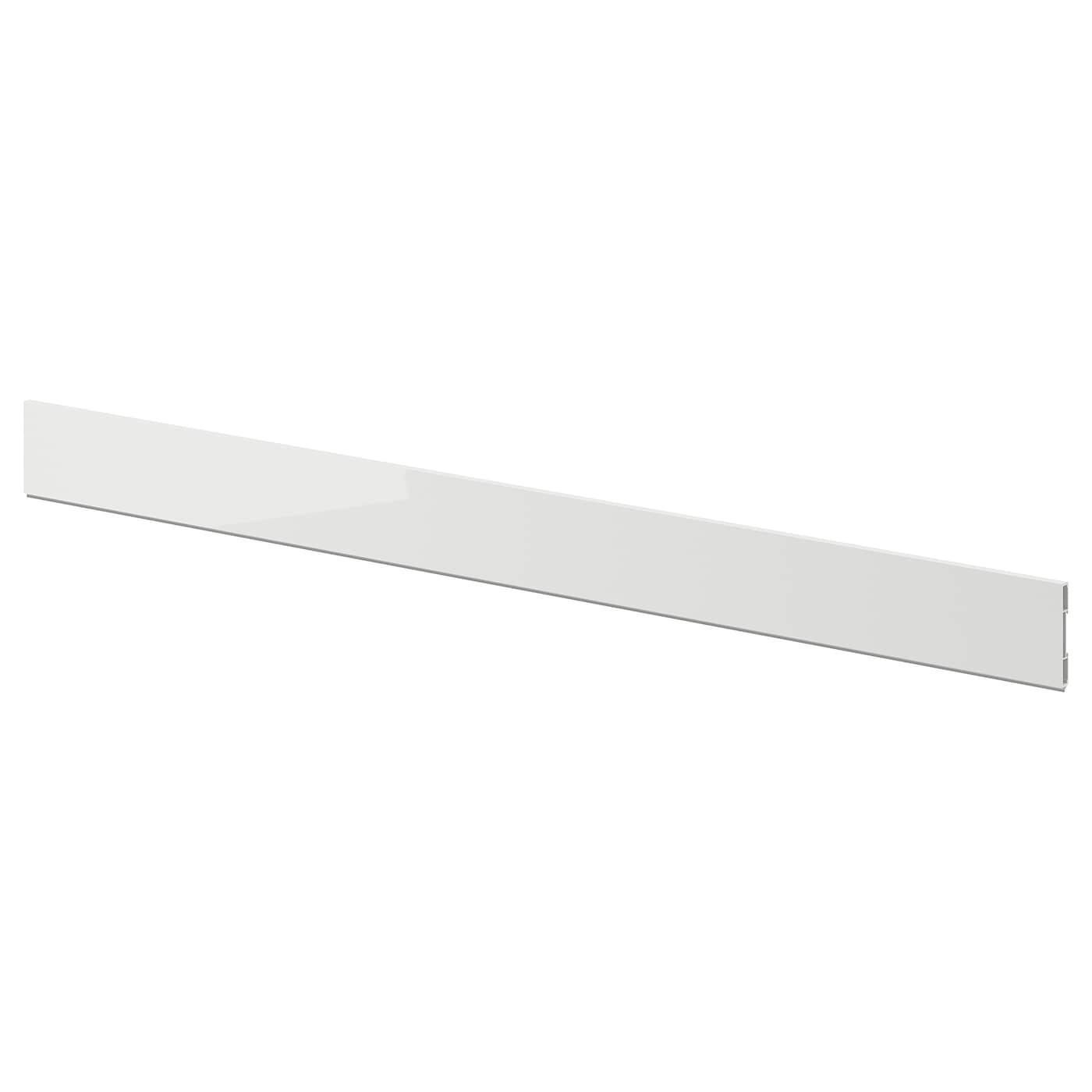 IKEA RINGHULT cokół, połysk jasnoszary, 220x8 cm