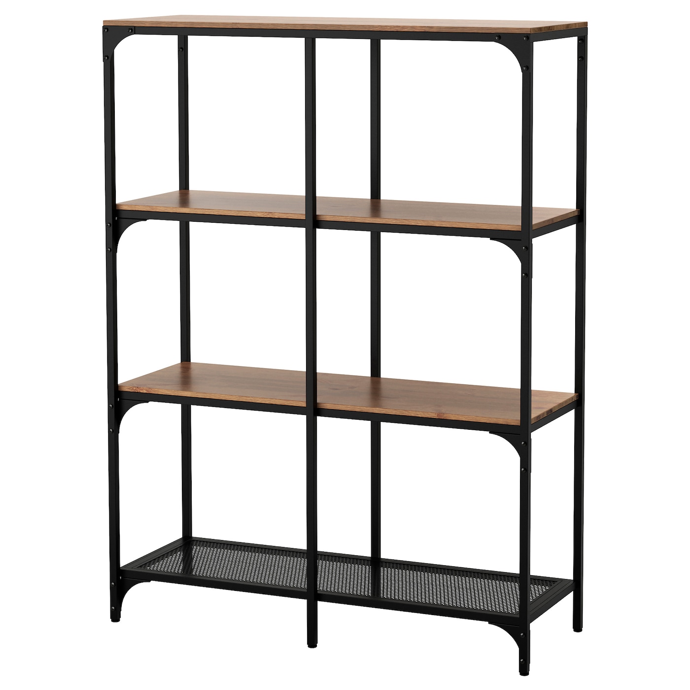 IKEA FJÄLLBO regał, czarny, 100x136 cm