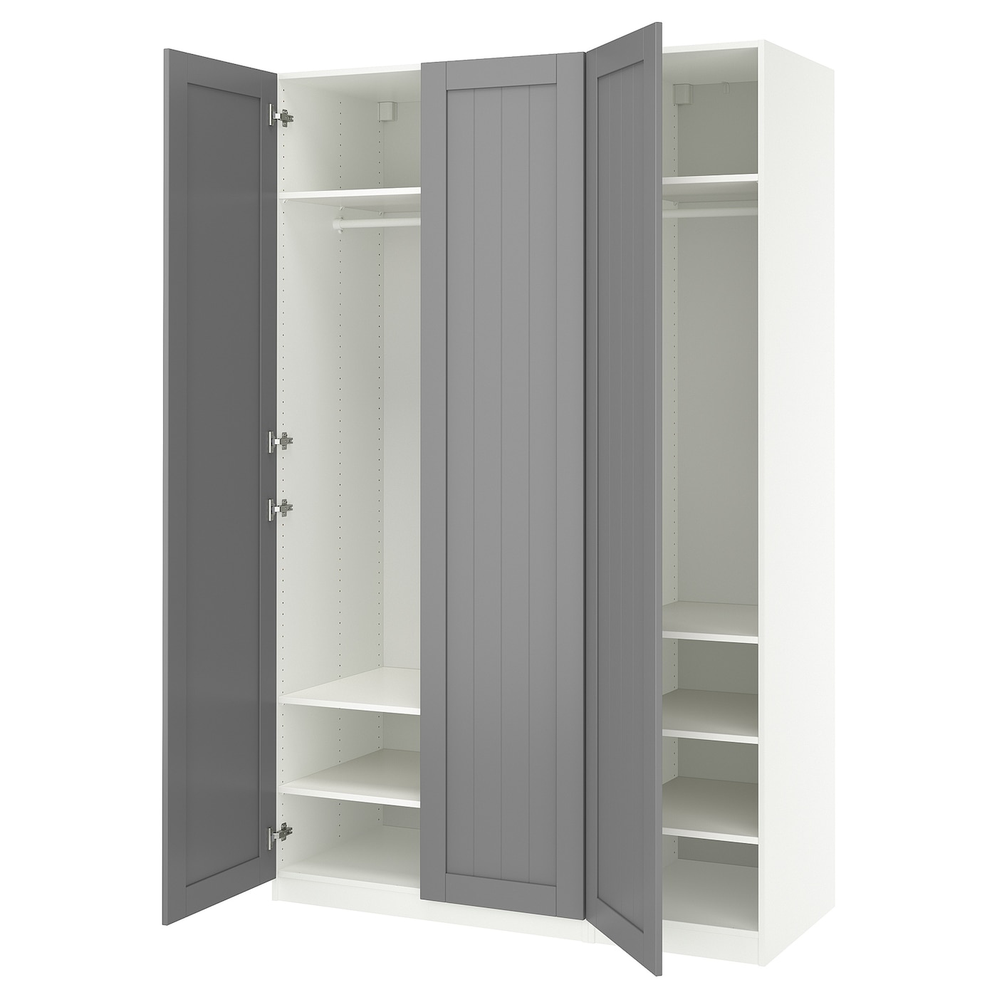 IKEA PAX / GULLABERG kombinacja szafy, biały/szary, 150x60x236 cm
